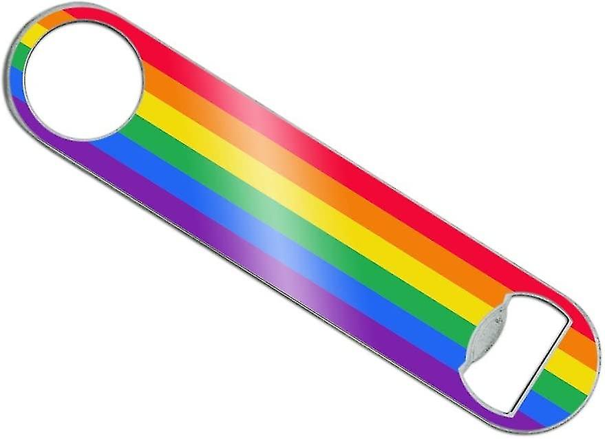 Modern Stainless Steel Vinyl Covered Flat Bartender Speed Bar Opener