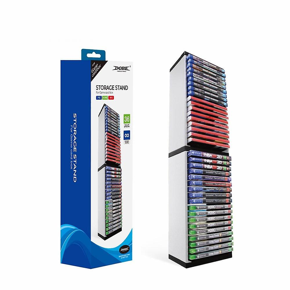 Cd Box Bracket Holder 36 Game Disc Storage Tower Shelf Rack For Ps5 For Ps4 For Xbox One Game Console Stand Accessories