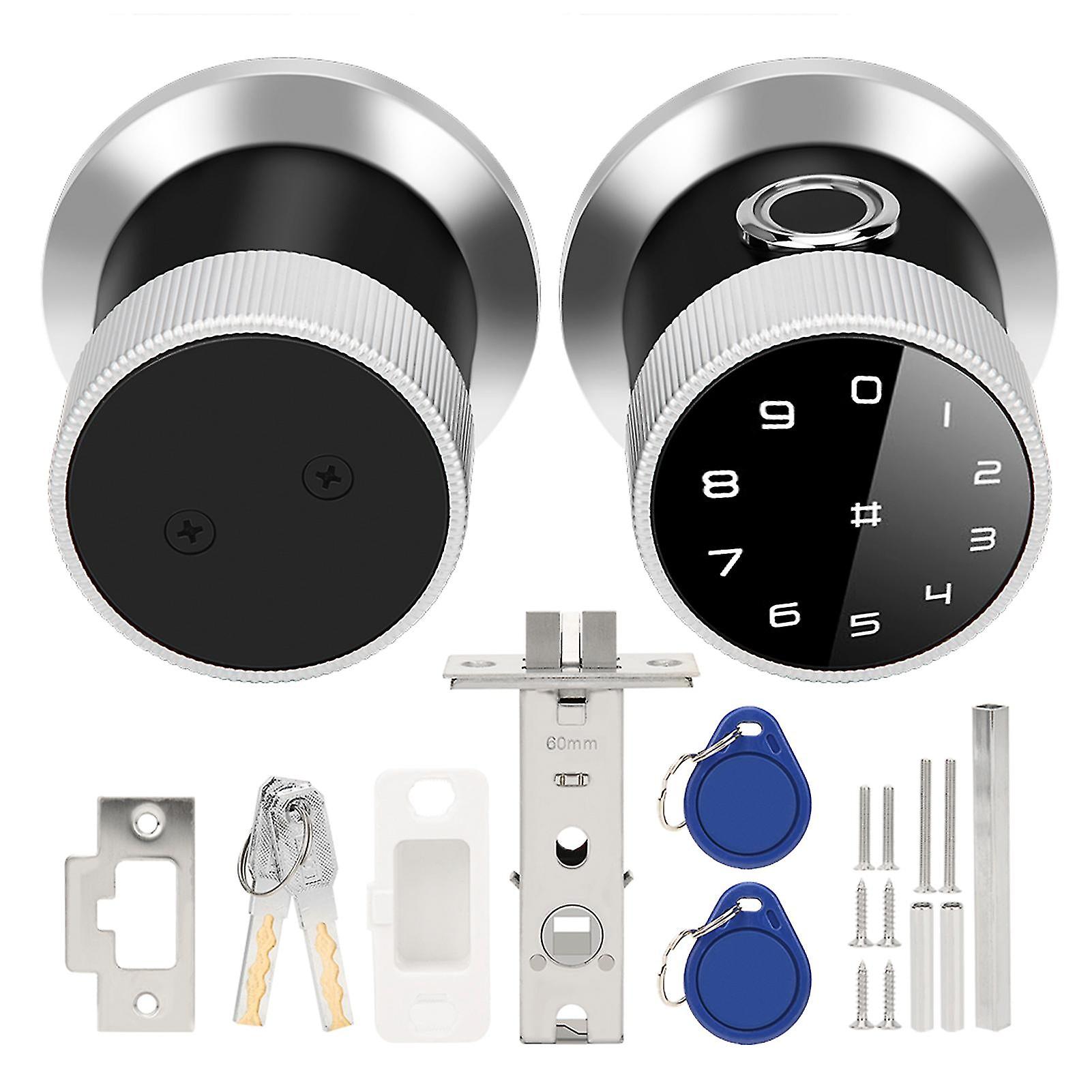 Smart Lock Fingerprint Combination Bluetooth App Unlocking With 2 Mechanical Key