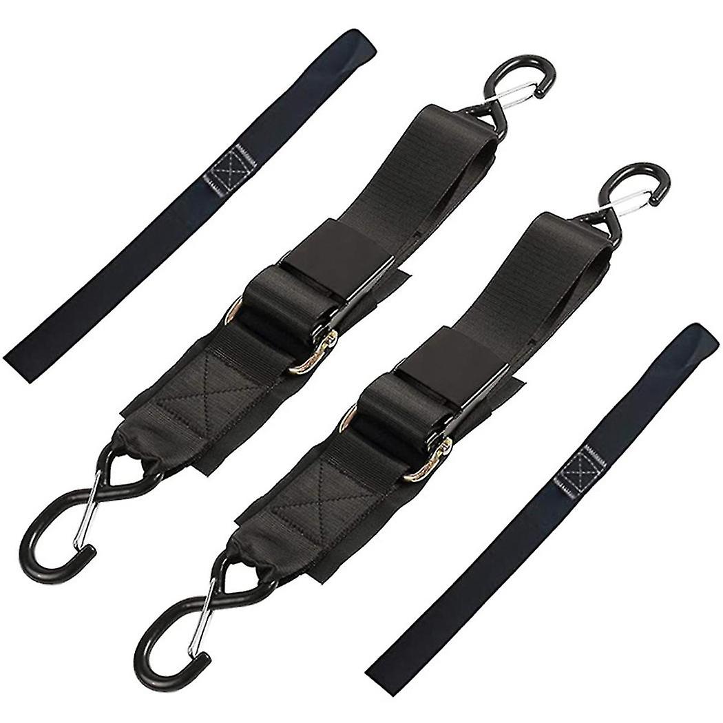 2-pack Boat Trailer Transom Tie-down Straps,2in X 4ft Adjustable Transom Straps With Quick Release