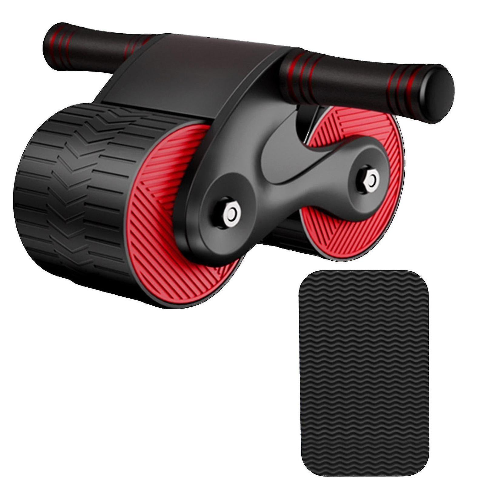 Automatic Rebounds Ab Wheel, Automatic Rebounds Abdominal Wheel, Ab Roller Wheel For Abdominal Exercise Fitness, Ab Wheel With Knee Mat Home Fitness E