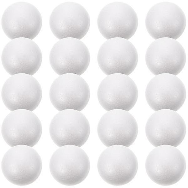 20pcs Foam Ball Diy Decor Xmas Foam Ball Ornaments Xmas Scene Layout Decors