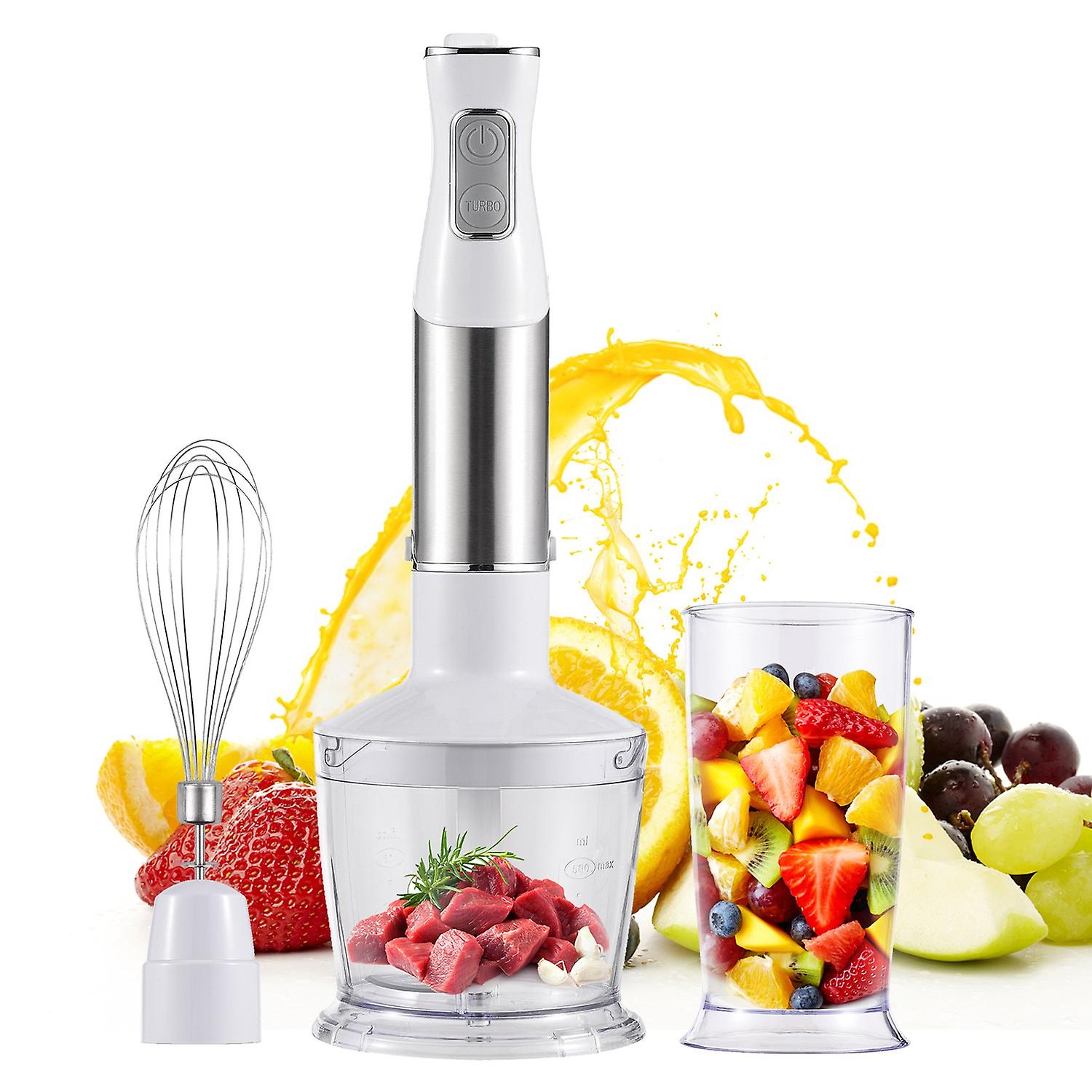 Blender Five Pieces Home 600W Big Power Cooking Machine Handheld Whisk Crush Rod Grinding Cup Meat G