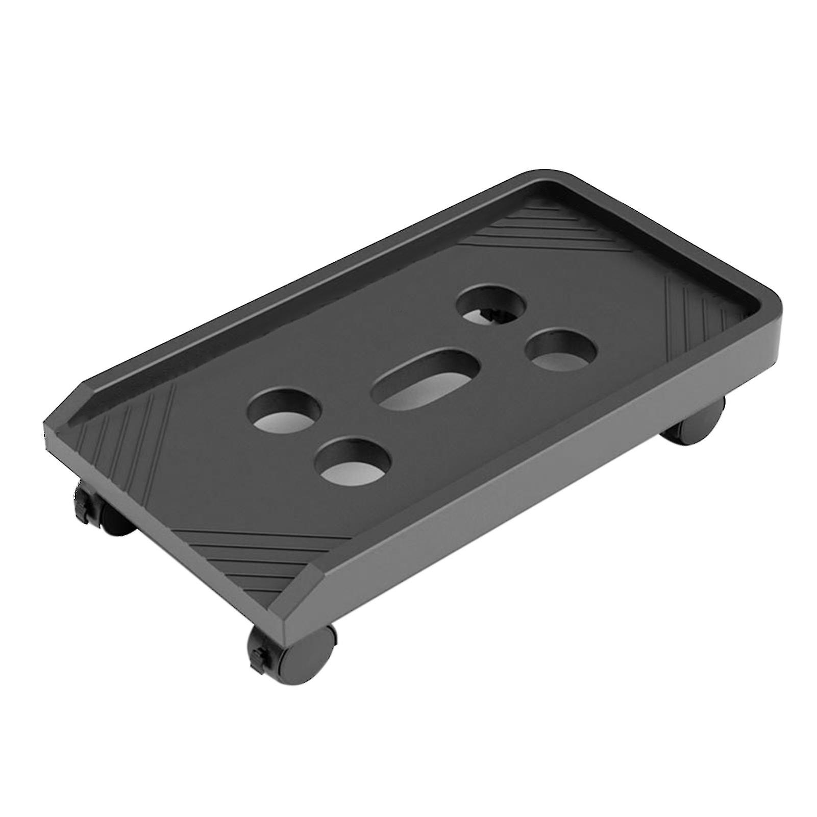 Computer Tower Stand Humanized Design Large Loading Capacity Stable Safe Edge Heat Dissipation Hole PC Tower StandOmni Directional Wheel