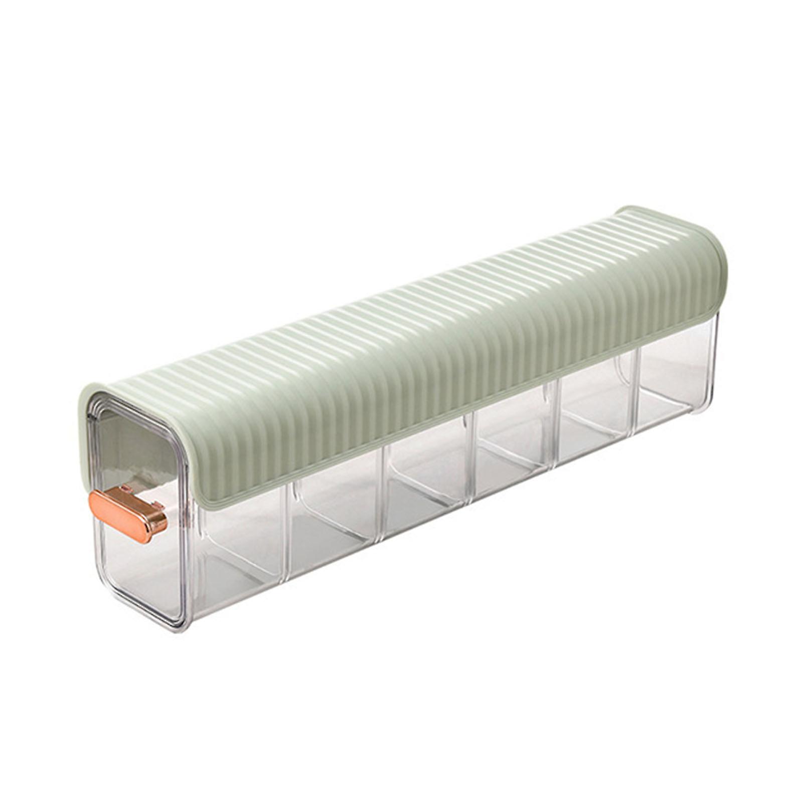 Light Green Wall-Mounted Underwear Organizer with Removable Dustproof Compartments