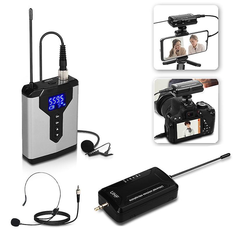 Q6 1 Drag 1 Wireless Lavalier Head Wear With Stand USB Microphone Q6 1 Drag 1 Wireless Lavalier Head Wear With Stand