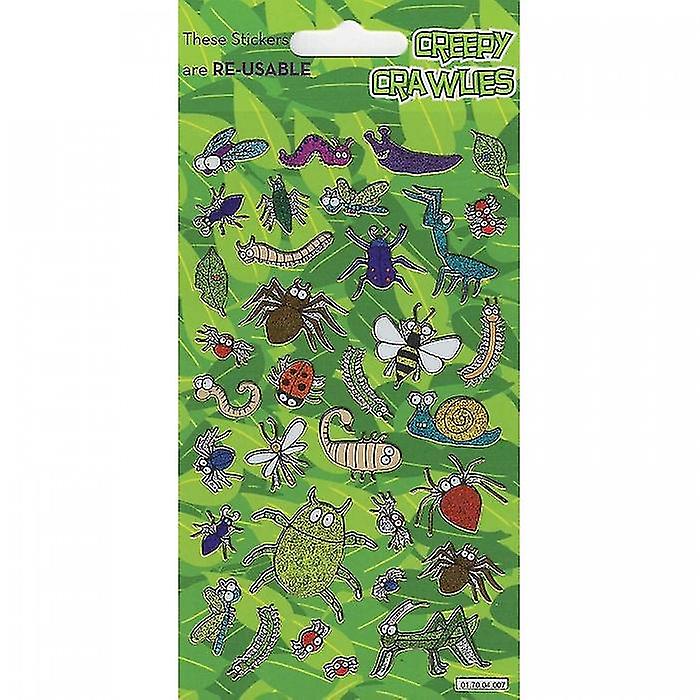 Paper Projects Creepy Crawlies Reusable Sparkle Stickers