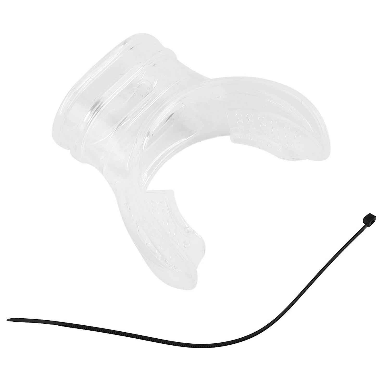 Embout buccal jetable en silicone transparent pour plongée sous-marine (transparent)