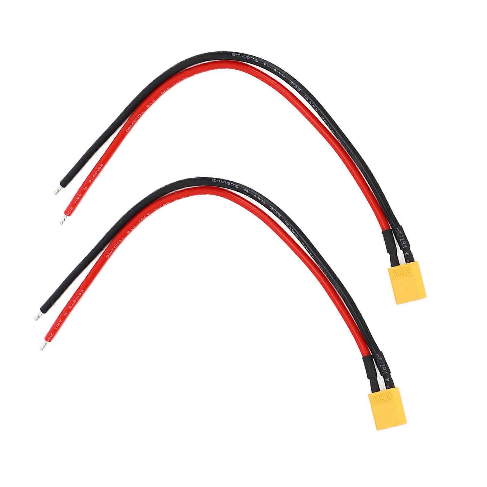 2 قطعة XT30 توصيل موصل أنثى مع سلك سيليكون AWM16 لبطارية RC LiPo RC بدون طيار