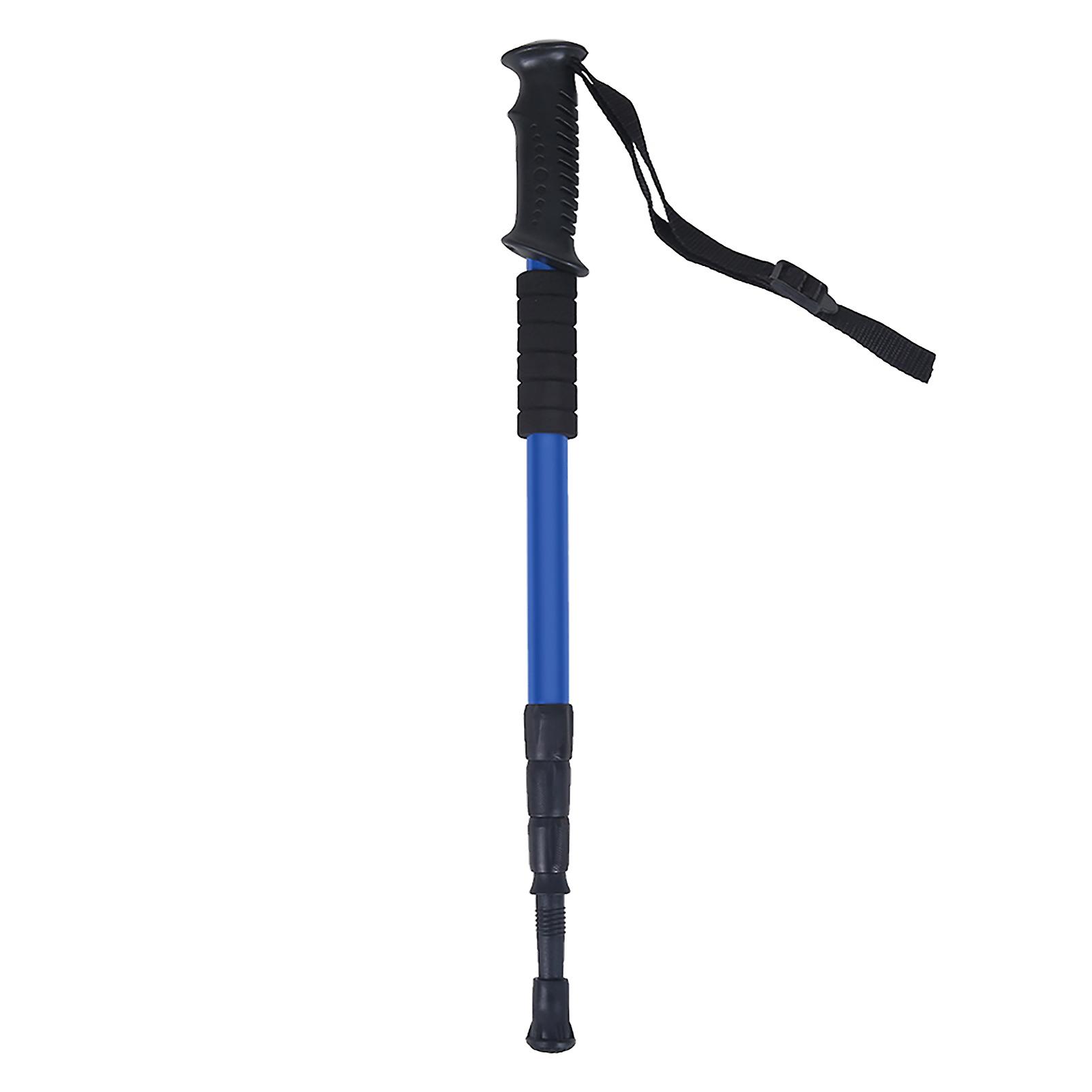 Aluminium Alloy Telescopic Lightweight Anti Skid Walking Cane Stick Walking Stick (Blue)