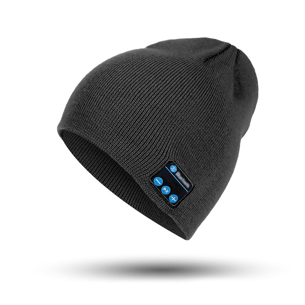 Bluetooth Beanie Hat Rechargeable Beanie Hat with Built In Mic Stereo Speakers Autumn Winter Warm Knitted Hat