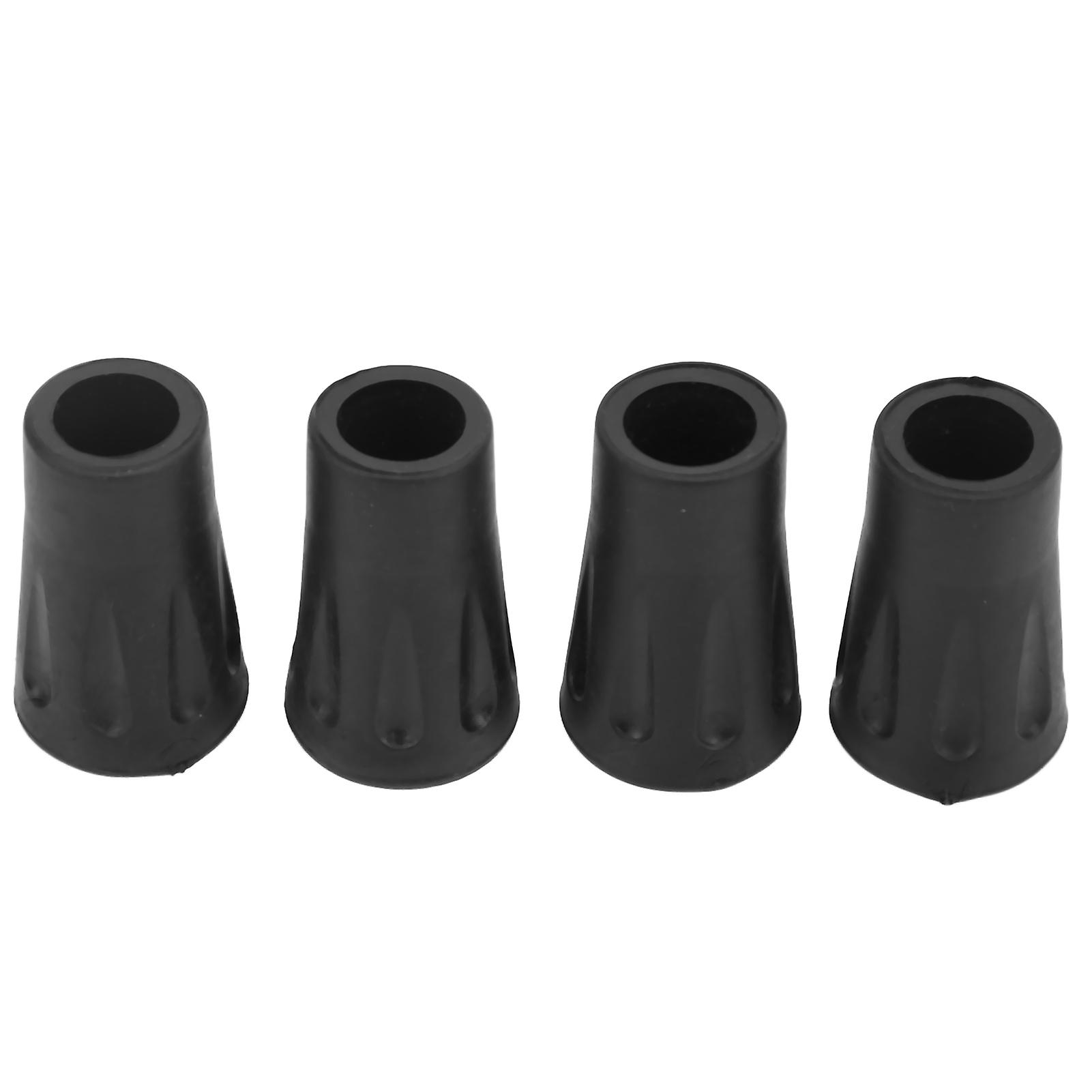 4pcs Trekking Pole Tip Protectors Rubber Replacement Tip Protectors for Hiking Poles with 12mm Hole Diameter