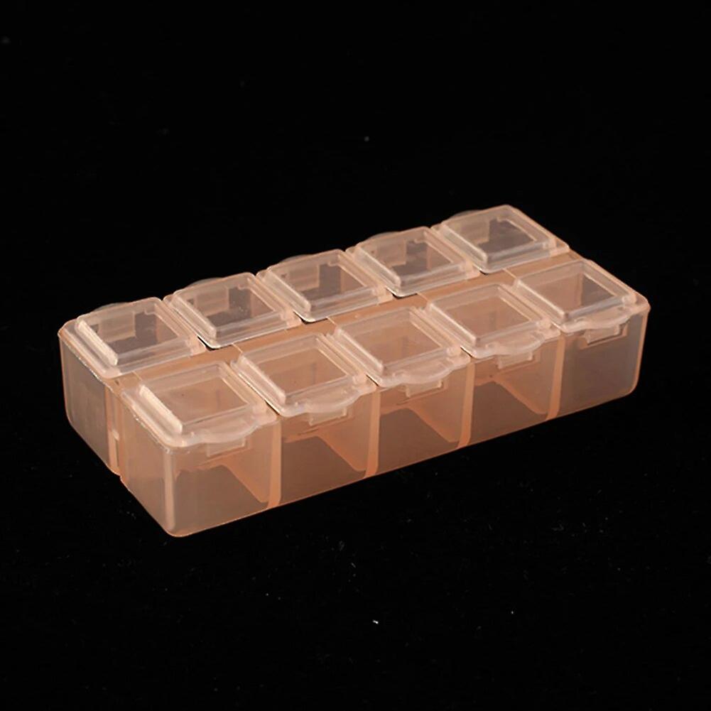 Multifunction Organizer Case 10 Grids Compartment Plastic Storage Box Screw Holder Case Organizer Container Plastic Storage Box~12604