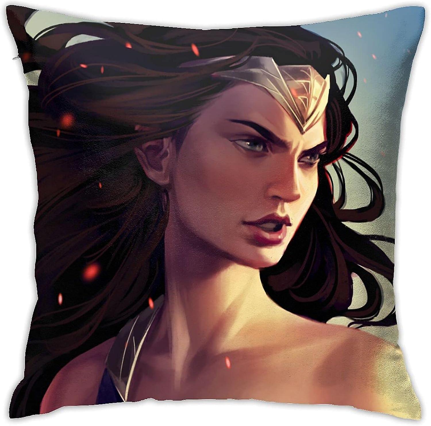 ガルガドット枕カバー枕カバー屋内屋外(18x18インチ)-pl2650