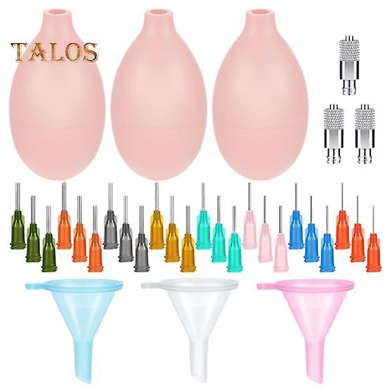 1 Set Poterie Flacon de frottis Remplissage pratique Aiguilles polyvalentes Easy Squeeze Pottery Glaze Precision Tip Applicator Bottle Set