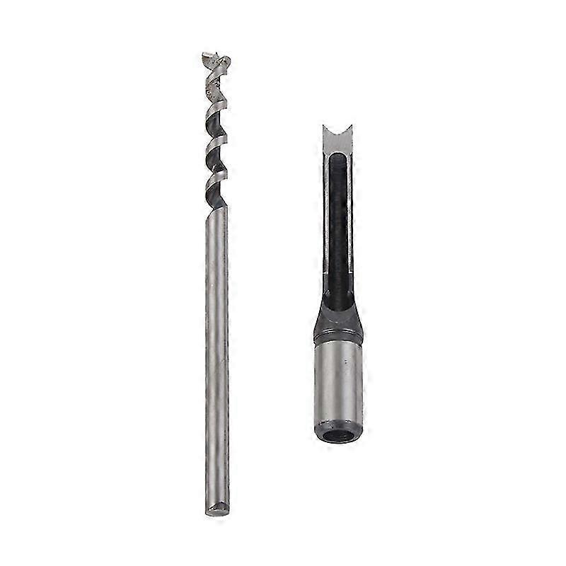 Qukaim Woodworking Square Auger Square Auger Drill Bit, Steel Hole Opener for Woodworking, Universal Round Shank 1/2 In (12.7 mm), Precision