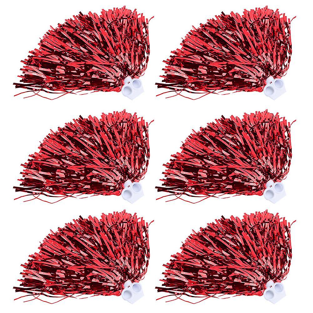Cheerleading Pompoms - Red Sports Accessory for Party Costume
