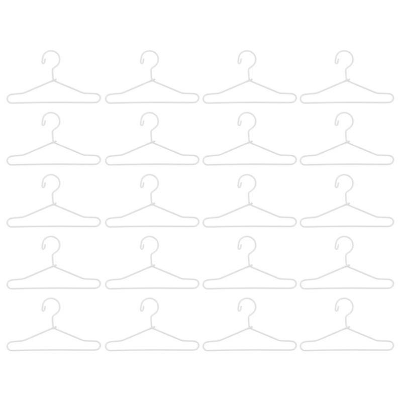 20pcs Metal Doll Clothes Hanger