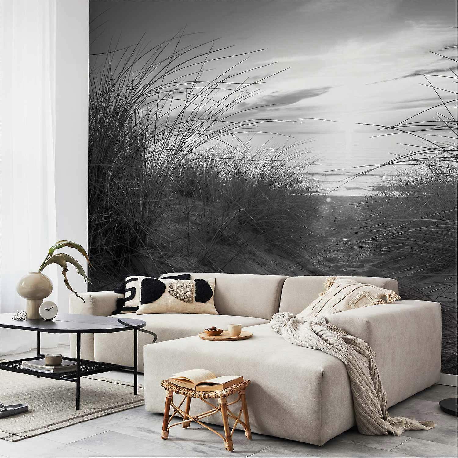 Mural de Parede - praia (preto e branco)