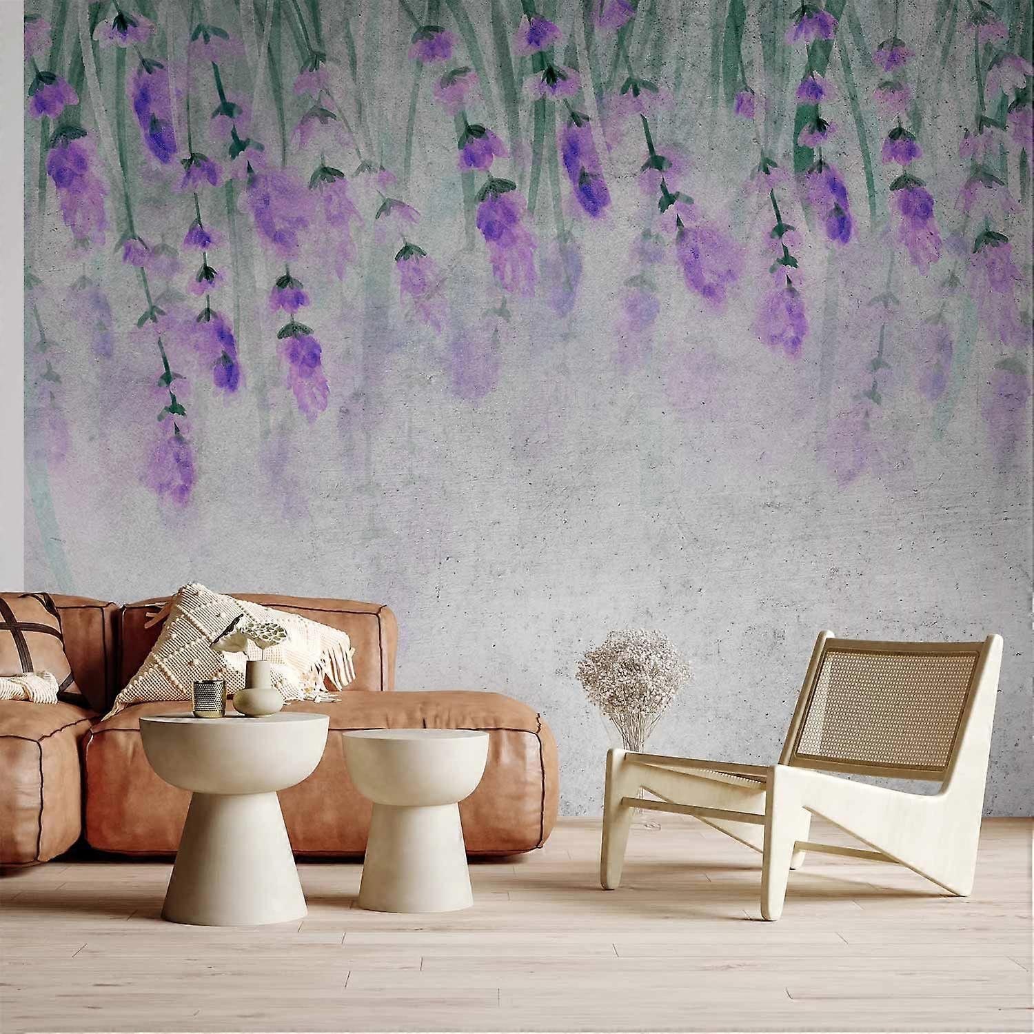 Self-adhesive Wall Mural - Lavender Breath - Second Variant