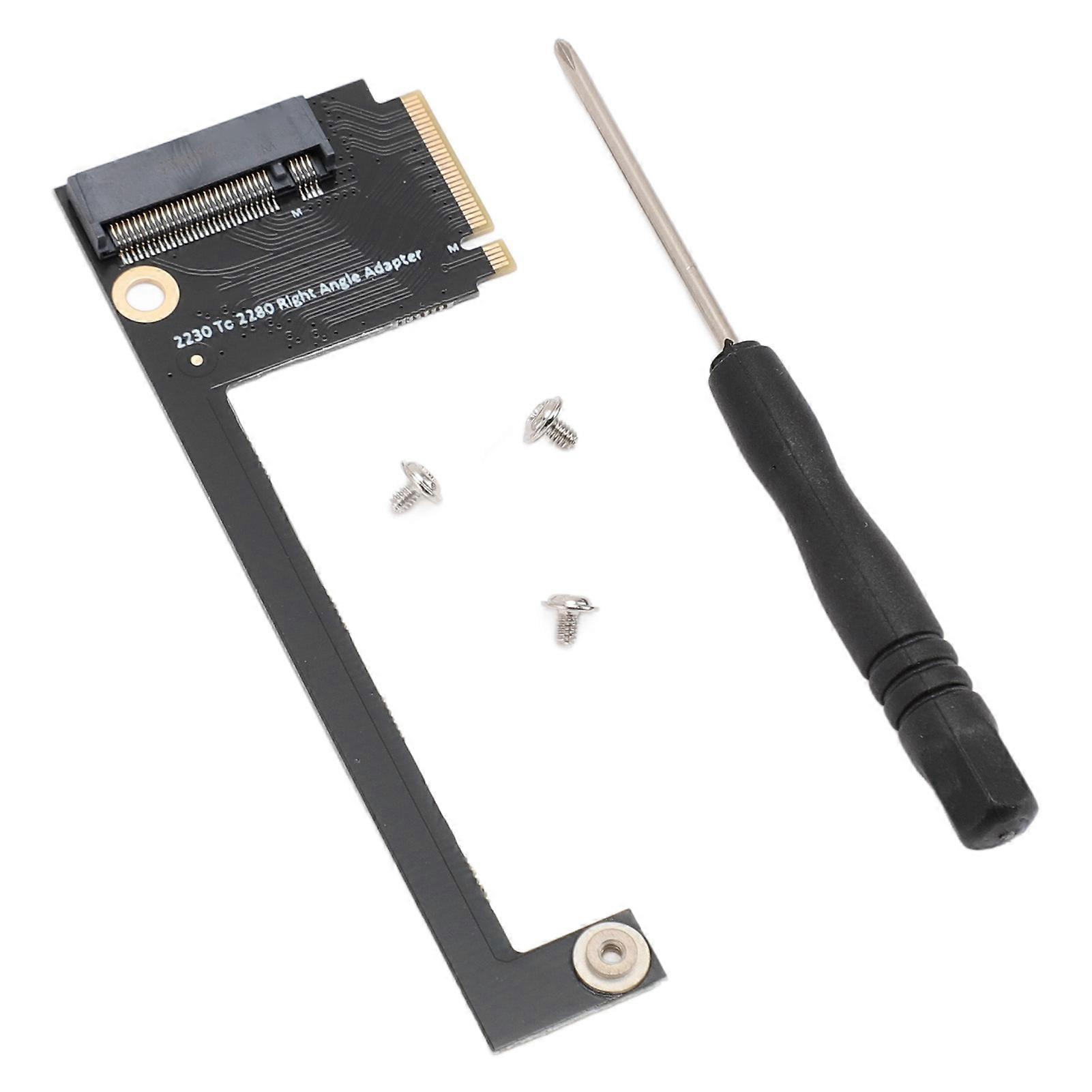 لتحويل Rog Ally المحمول 2230 إلى 2280 SSD توسيع المجلس NVME M Key NGFF M.2 PCIE 4.0 3.0 محول الإصبع الذهبي 90 درجة