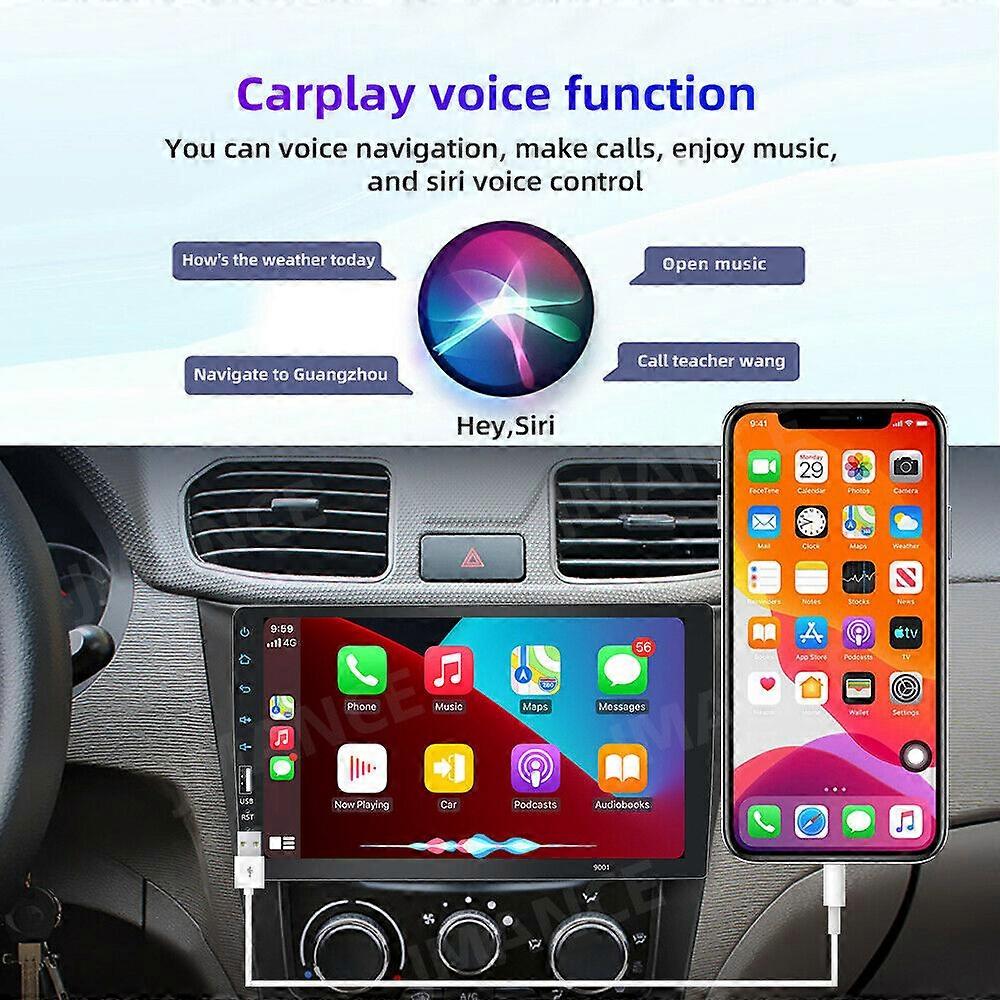9" Car Radio Apple/Android Carplay Bluetooth Single 1Din Stereo Touch Screen MP5