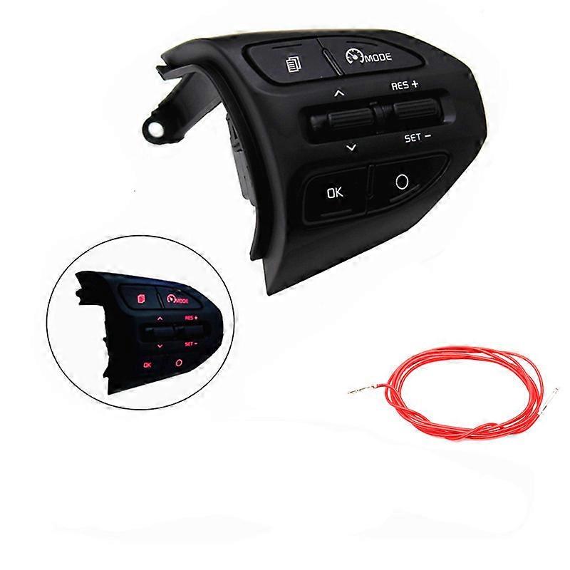 Stock Support Multimedia Navigation for KIA K2 RIO X LINE Buttons BT Phone Cruise Control Volume Steering Wheel Car Switches