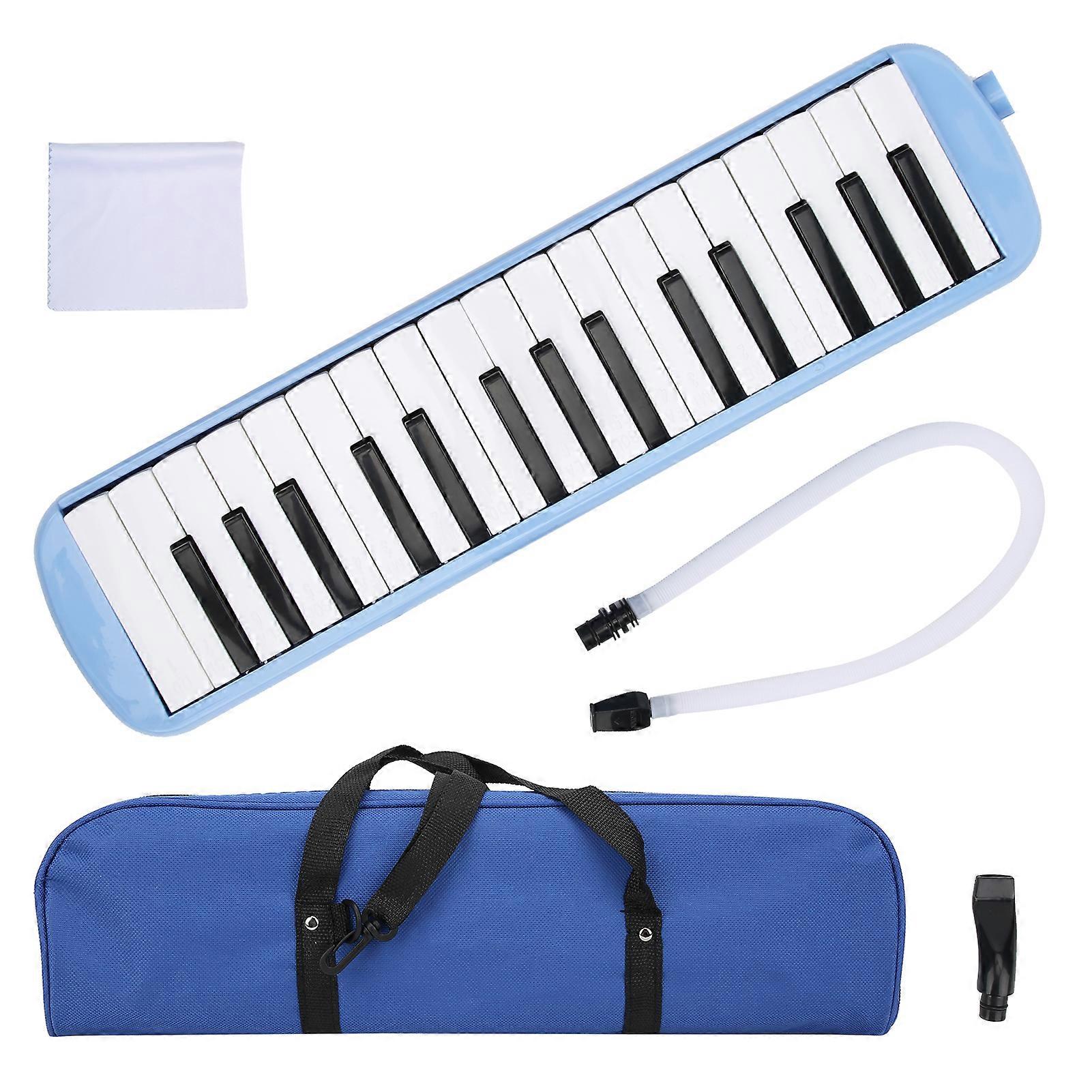 Melodica 32 Key Abs Wind Black And White Keyboard Instrument For Beginner Music Training Kit