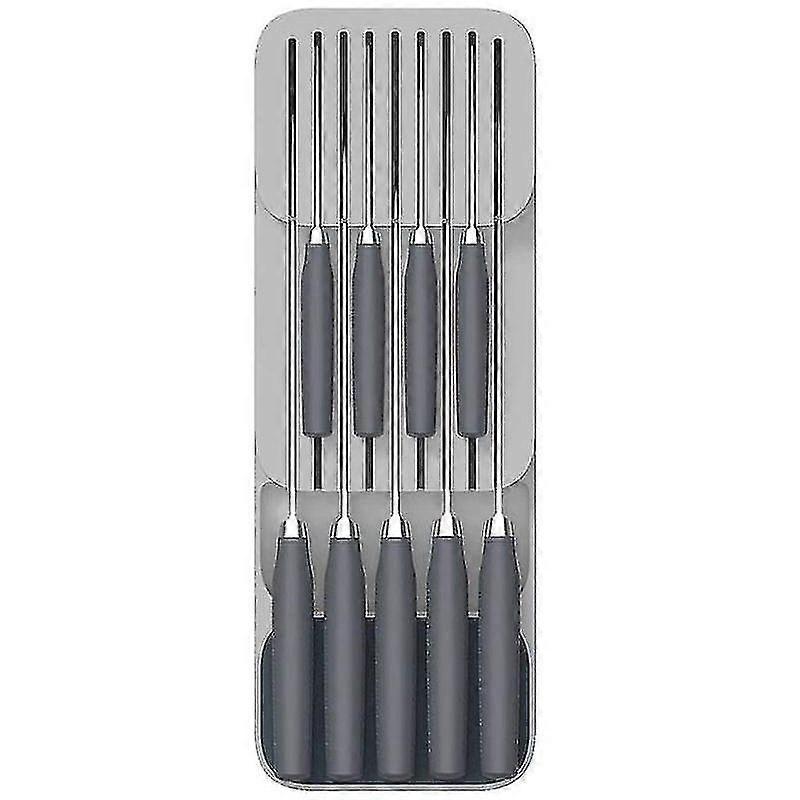 Two-layer Horizontal Knife Rack, Kitchen Drawer Storage Tray