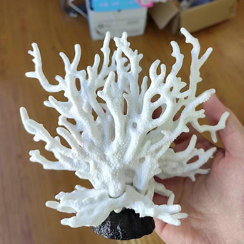 קישוט בצורת אלמוג ורוד תואם למיכל דגים באקווריום