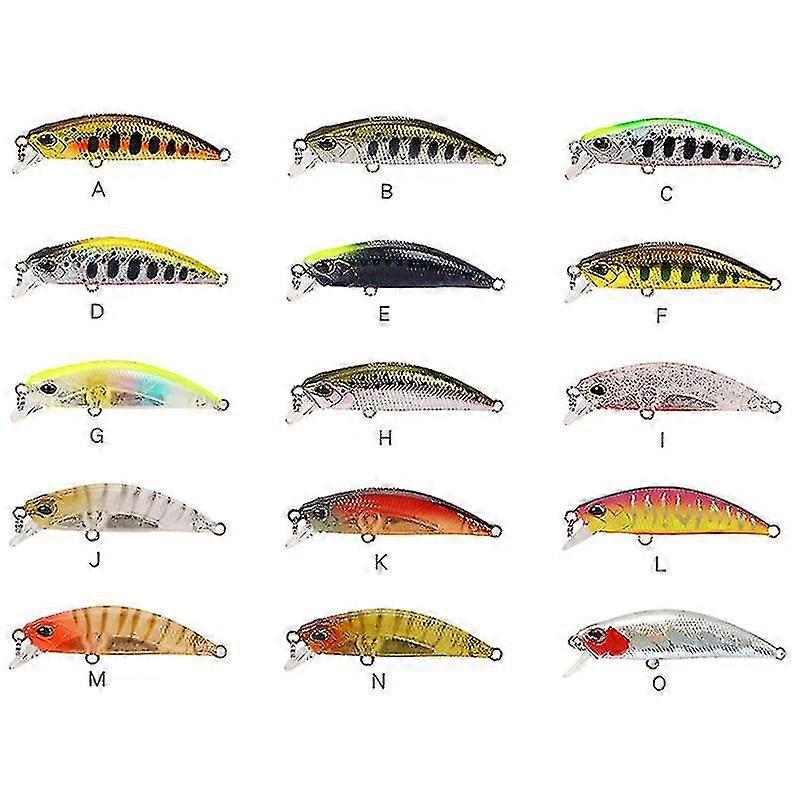 Suke 1pcs 50mm 5g Sinkende Minnow Angelköder Schwimmköder Harte künstliche Köder Wobbler Bass Tackle Köder