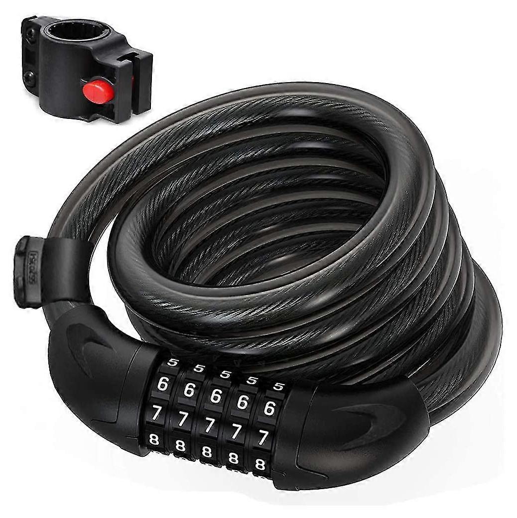 120 Cm Cable Lock With 5-digit Numbers For Bicycle Tricycle