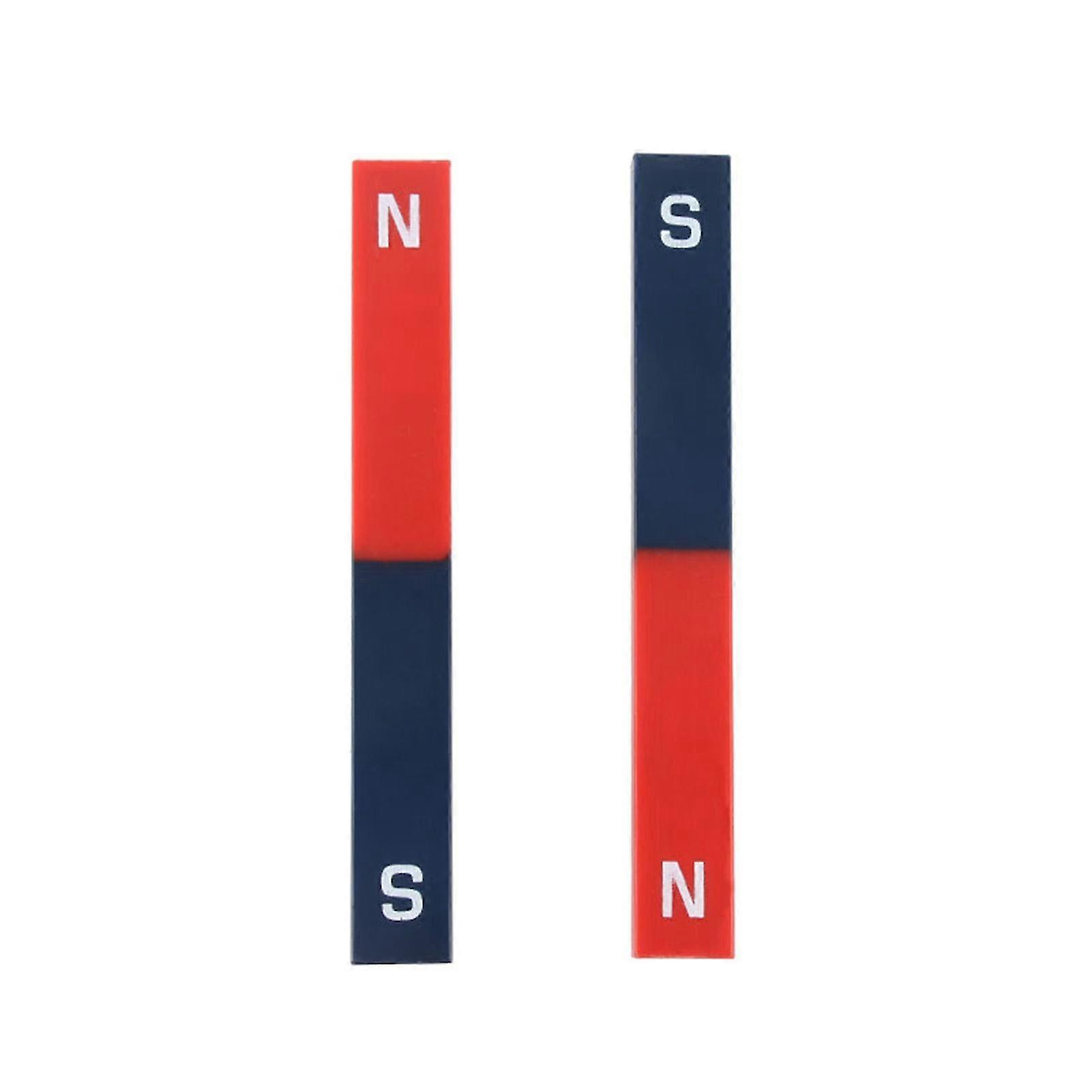 2pcs 36/70/110/180mm μαγνήτης φραγμών Ns κόκκινο μπλε μαγνητικό πείραμα τομέων