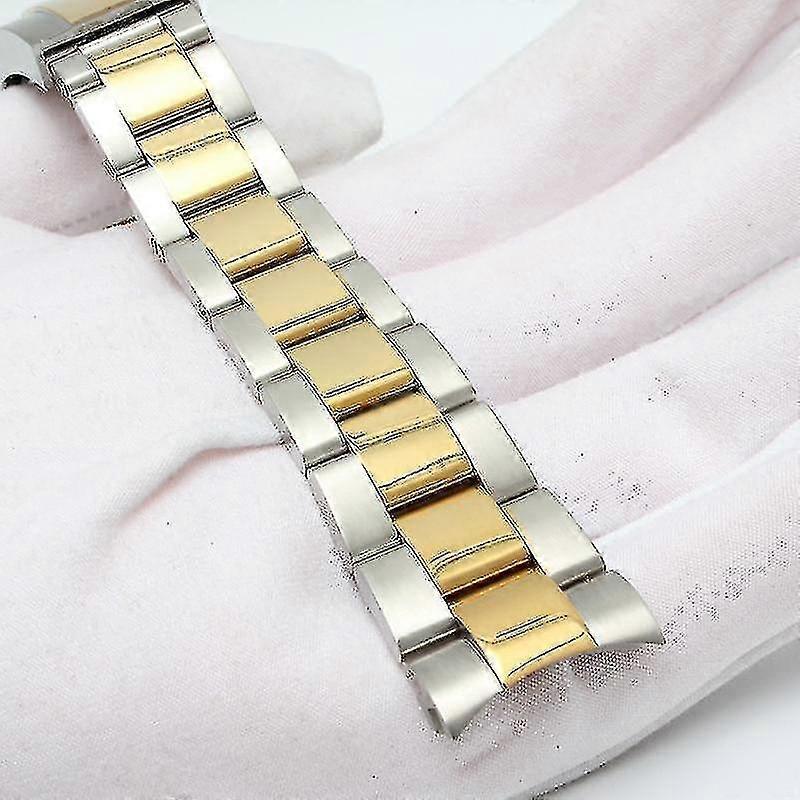 Watch Bracelet For Rolex Men Fine Tuning Pull Button Clasp Strap Stainless Steel Watch Band Chain