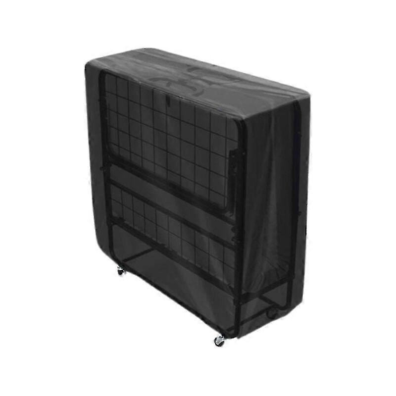 Copriletto pieghevole Letto pieghevole Copertura antipolvere Copertura esterna reclinabile Nero Lunghezza 99 Larghezza 38 Altezza 114CM