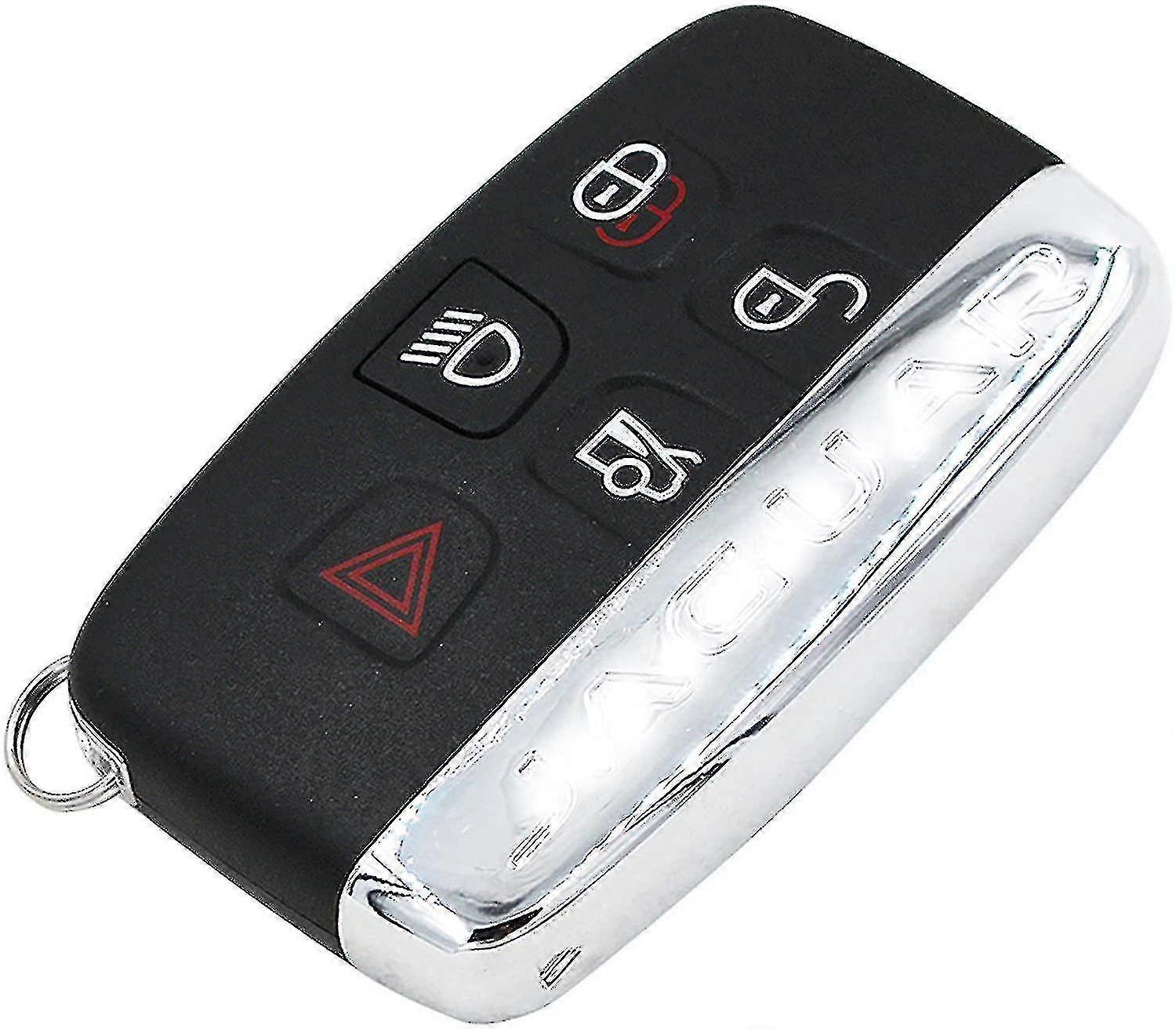 5 Button Remote Car Key Shell Case Replacement For Jaguar Xe Xf Xj Xk