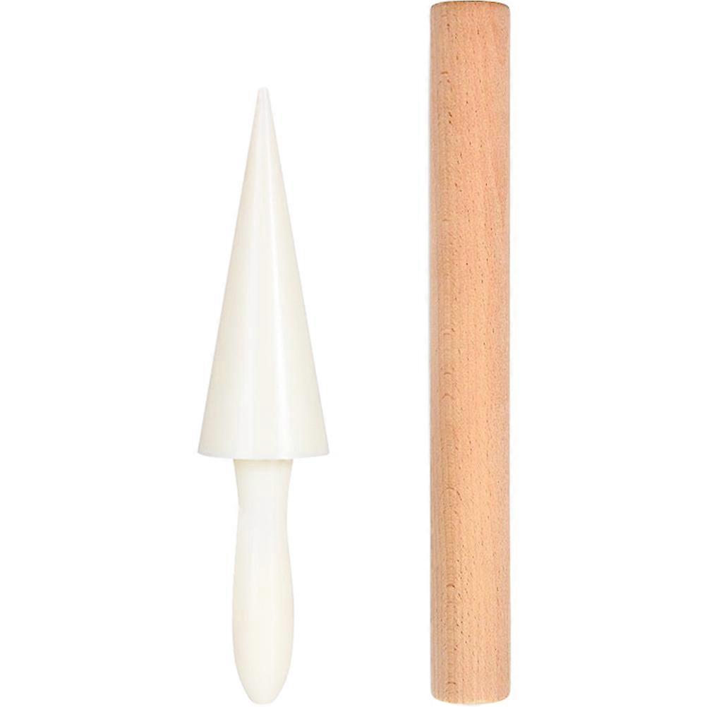 1 Set of Egg Cone Mold Egg Cone Roller Cone Roller Stick Egg Roll Accessory