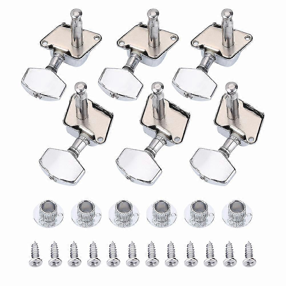 3R 3L Semiclosed Metal Machine Heads String Tuning Key Pegs Tuners for Folk Guitar