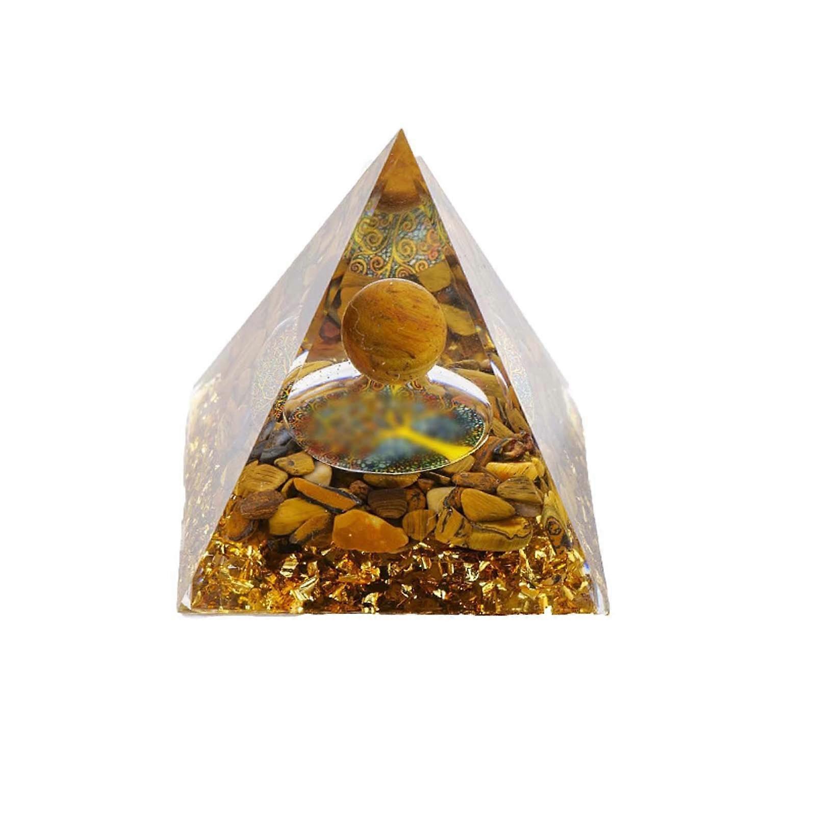 Styles Pyramids Crystal Crushed Stone Pyramids Home Crafts Resin Ornaments Bar Decoration 5Cm
