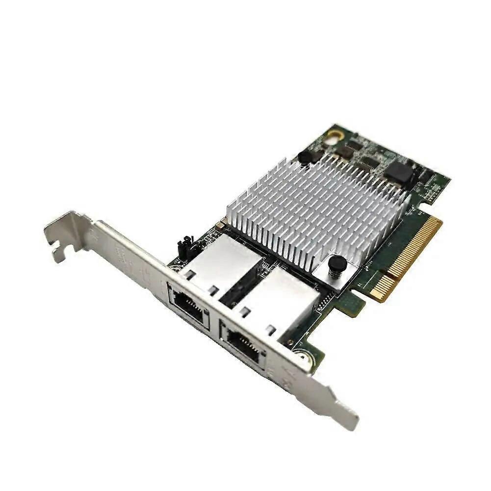 10G Double Port Ethernet Card 10G X540 T2 PCIE X8 Nework Extend X16 RJ45 LAN Wired PC PCIE 2 Port Controller Adapter H6J9