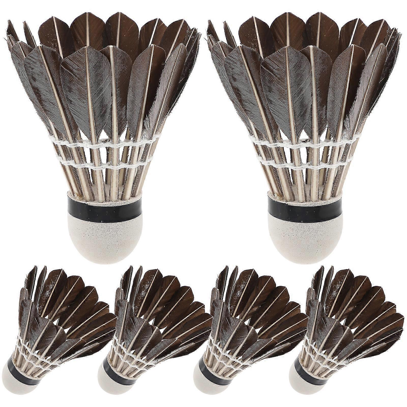 6Pcs Outdoor Shuttlecocks Exercising Badminton Shuttlecocks Portable Shuttlecocks Accessories