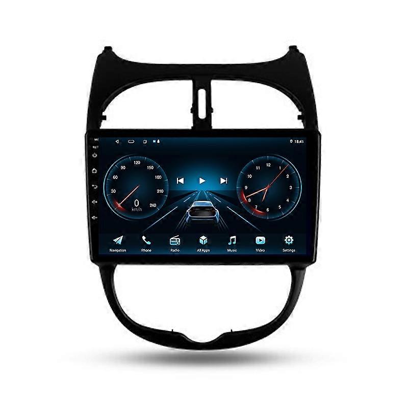 Android Car Radio For Peugeot 206 1998 - 2012 GPS Multimedia Video Player Stereo