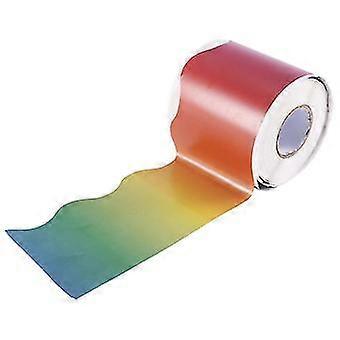 Rainbow Bulletin Board Stickers Colorful Straight Bulletin Border Trim Border Trim For Classroom Chalkboard Decoration