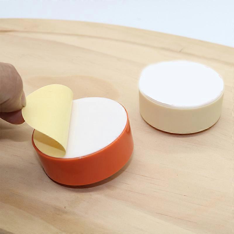 Round Towel Holder Push in Suction Hand Towel Rack Wall Mount Self-adhesive Bathroom Kitchen Supply