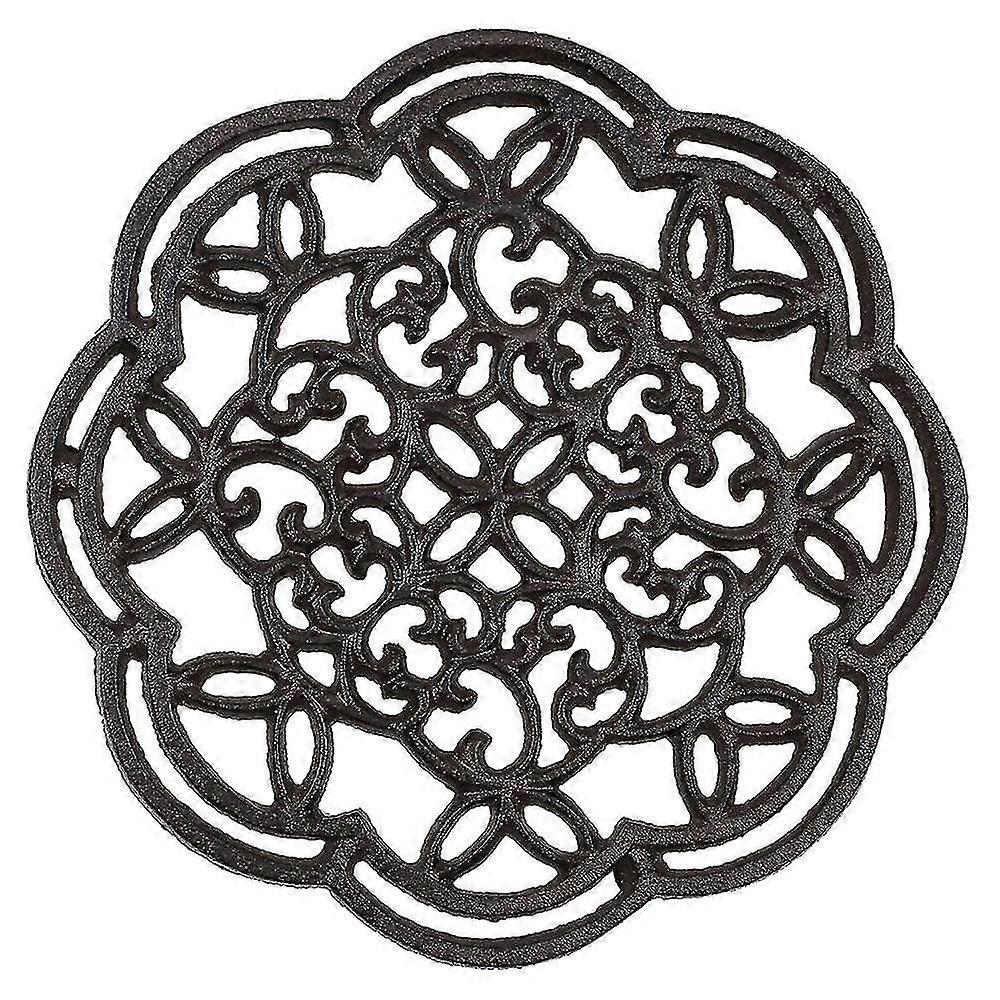 Round Cast Iron Trivet Iron - Trivet Non-slip Poths Vinta Pattern For Kit