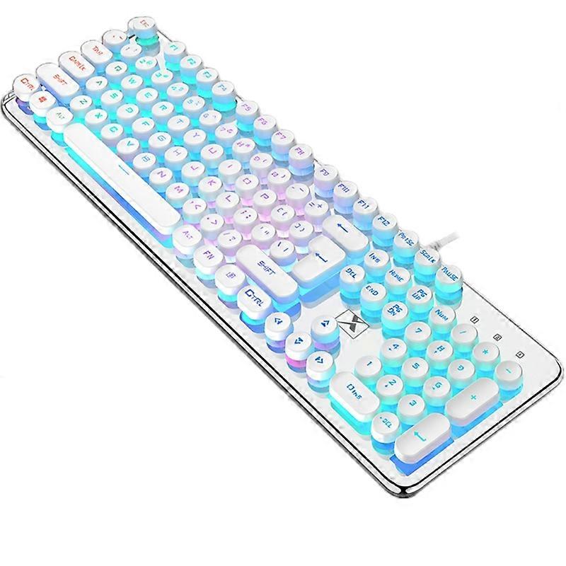 RGB Mechanical Gaming USB Wired Keyboard Foldable Bracket for Windows Gaming PC