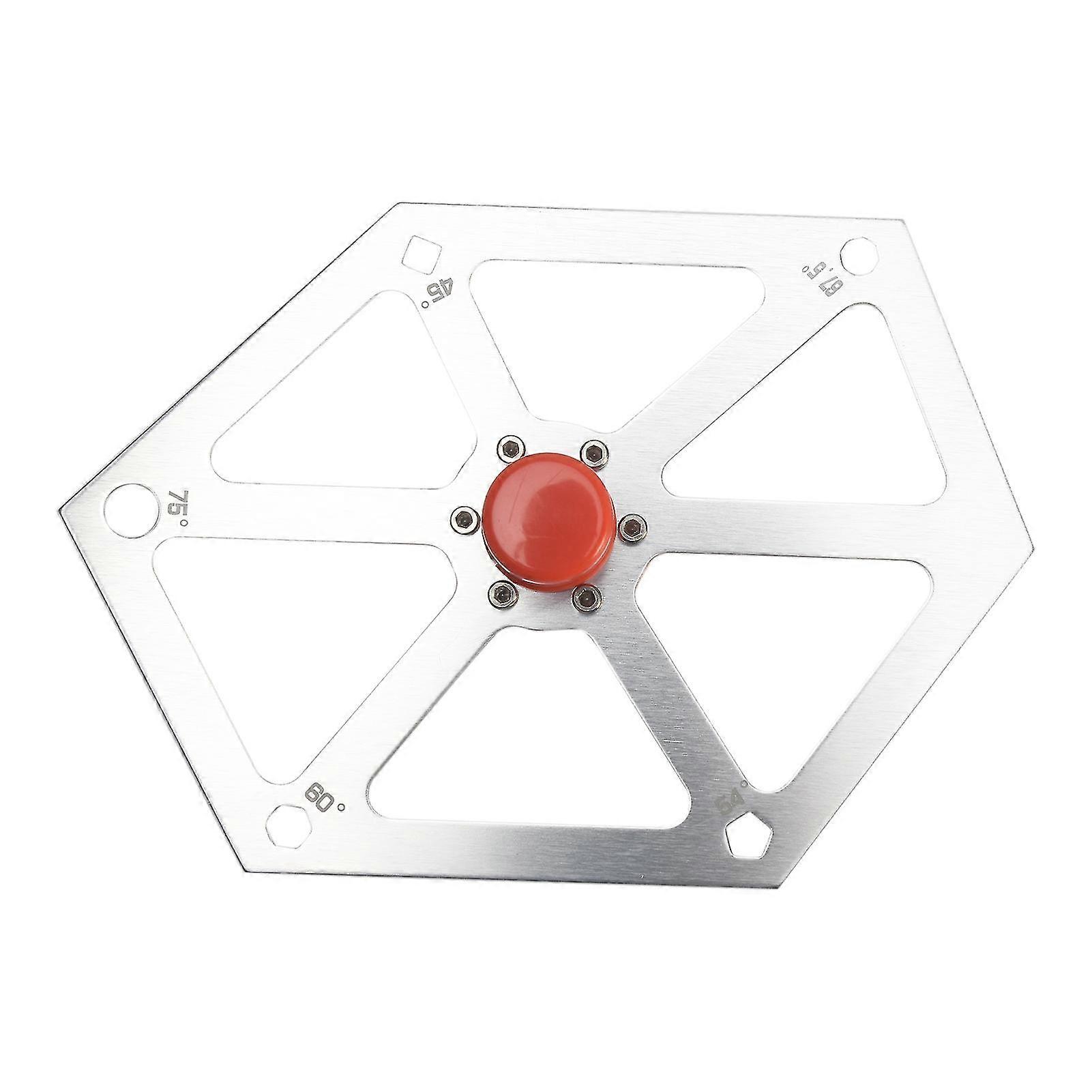 For Table Saw Aluminum Alloy Hexagon Ruler Angle Finder Magnetic