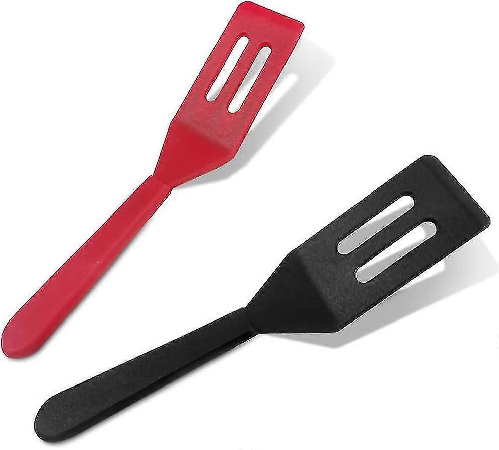 Mini Brownie Serving Spatula Flexible Nonstick Silicone Heat-resistant Cookie Spatula Slotted Spatula For Flip Egg In Small Frying Pan Cookie Ba