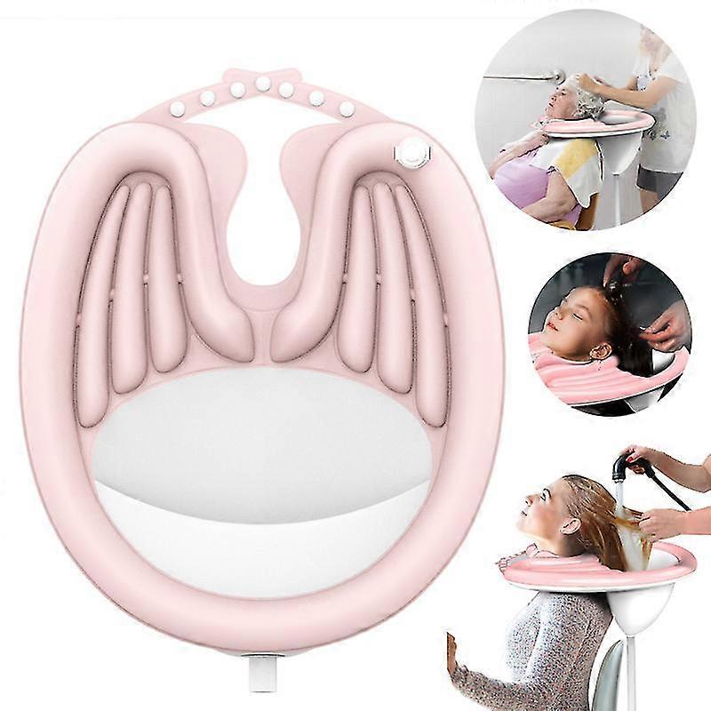 Shampoo Pad PVC Inflatable Shampoo Basin Quickly Inflate Hair Washing Basin Bathtubs Shampoo Bowls