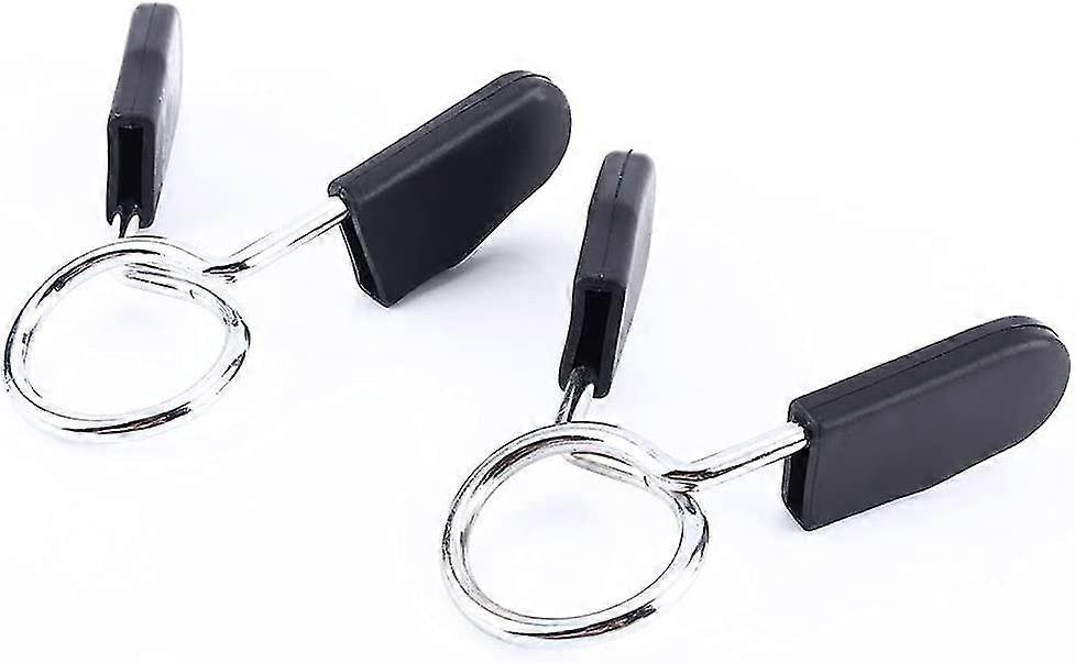 2 Pieces Spring Clamp Collars Locking Gym Barbell Clamp Quick Release Clips For Weight Lifting Exercises